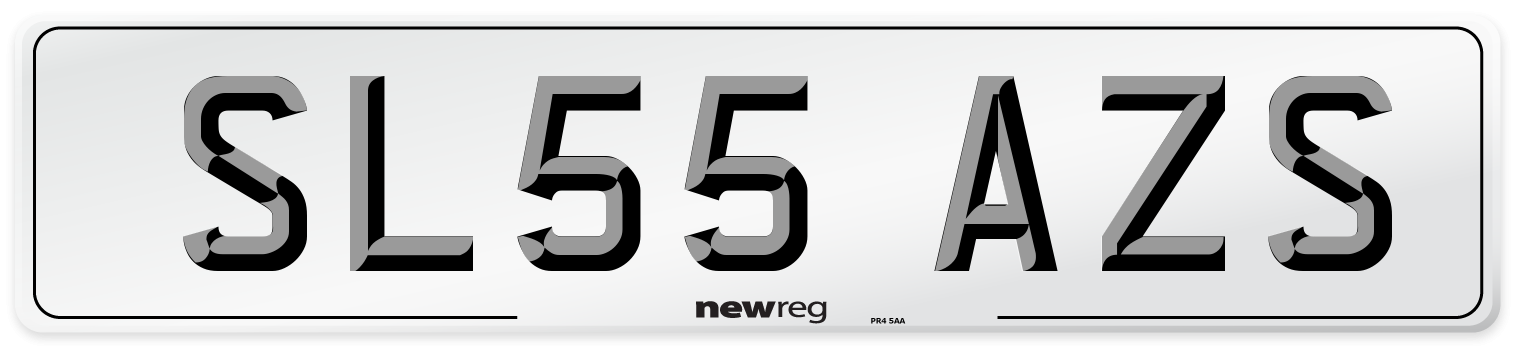 SL55 AZS Number Plate from New Reg